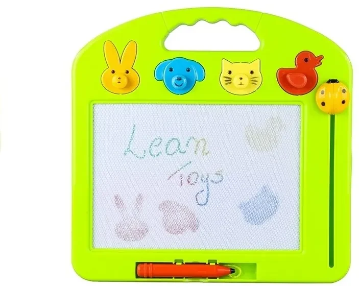 LEAN TOYS Magnetická tabuľka s pečiatkami a perom