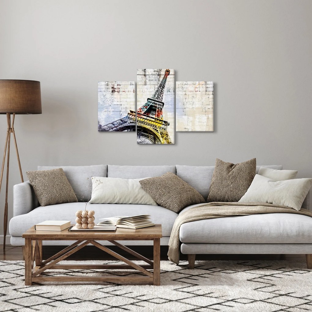 Obraz - Digitálne umenie Eiffelovej veže (90x60 cm)