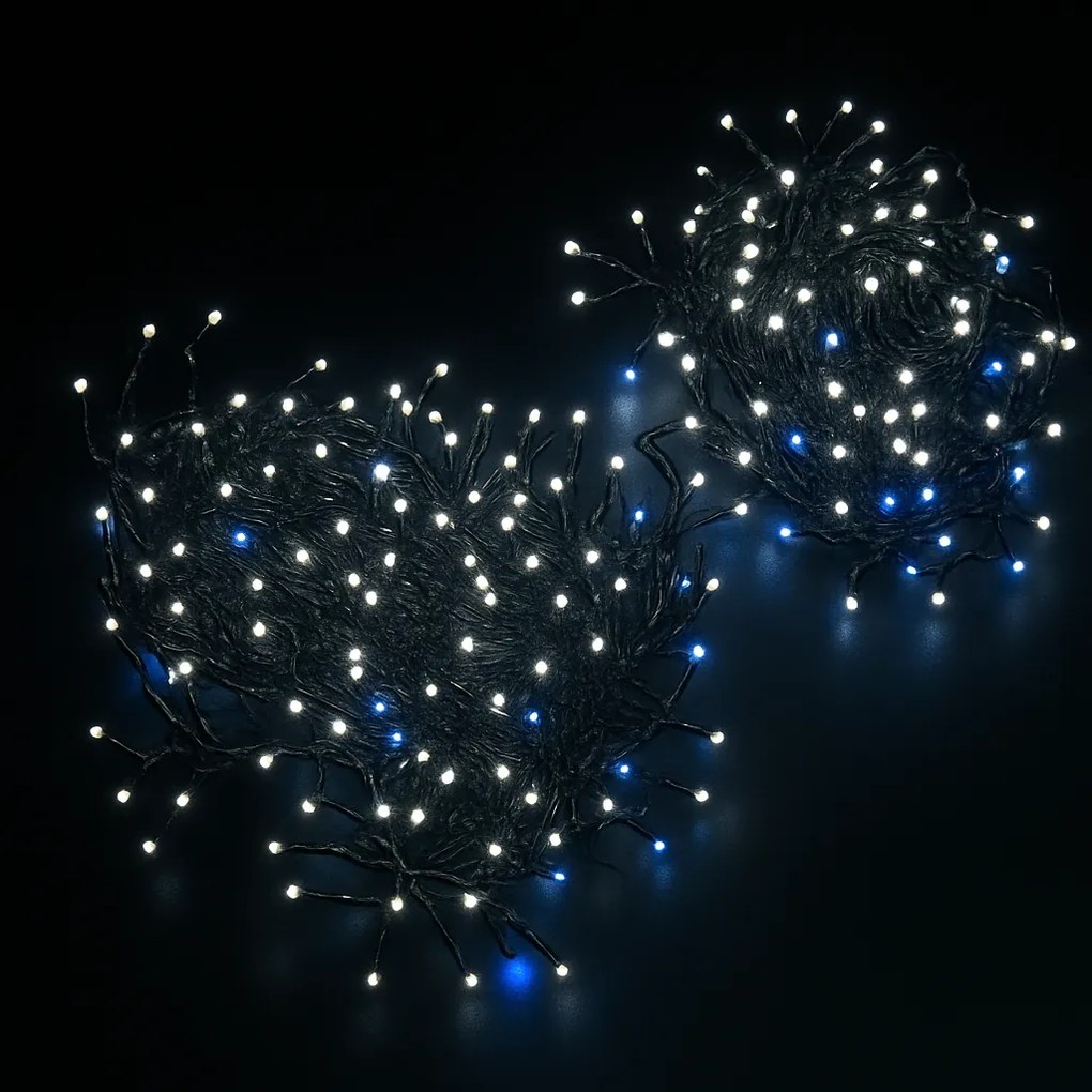 Vianočné svetielka vonkajšie FLASH studená biela 100 LED