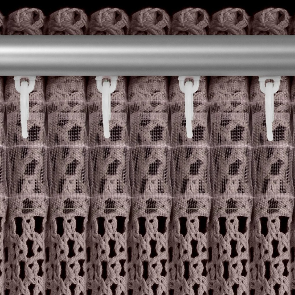 ZÁVES NA PÁSKE GABBY 140X270 CM RUŽOVÁ