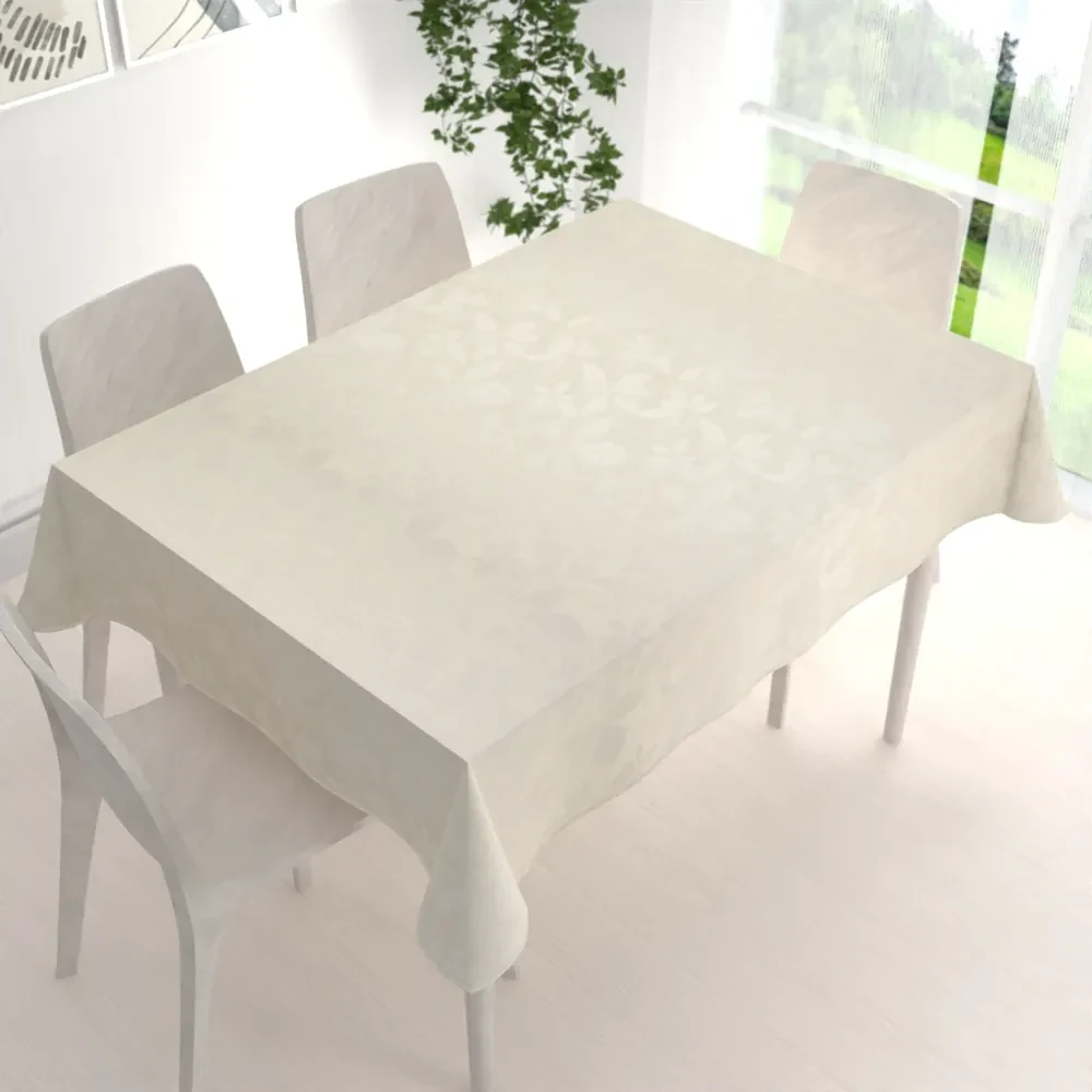 Biante Teflónový obdĺžnikový obrus TF-065 Listy na režnom 140x180 cm