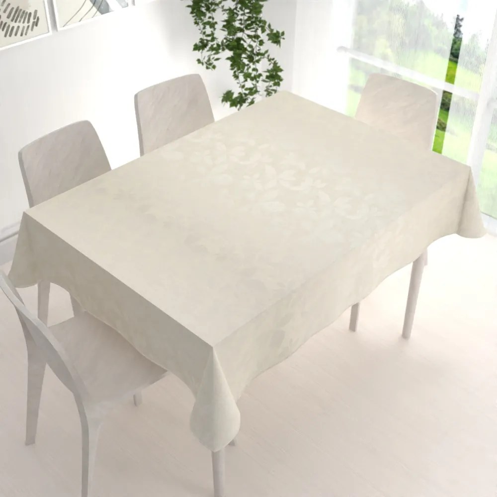 Biante Teflónový obdĺžnikový obrus TF-065 Listy na režnom 50x100 cm