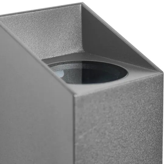 Nordlux - Vonkajšie nástenné svietidlo NICO 2xGU10/35W/230V IP54 antracit