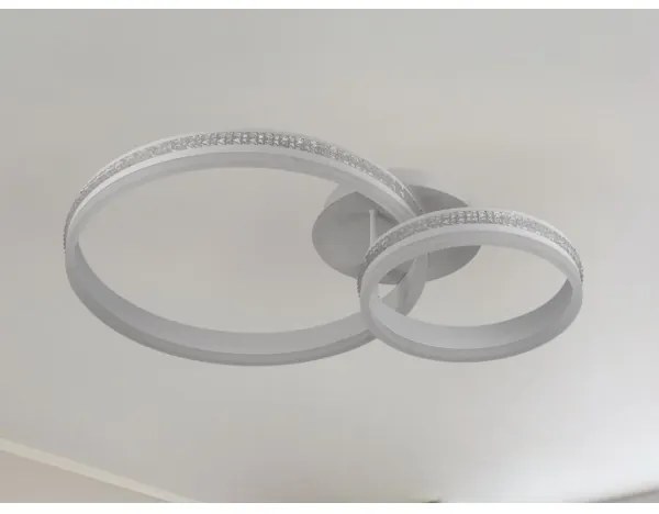 LED Stmievateľný prisadený luster LED/110W/230V 3000-6500K + diaľkové ovládanie