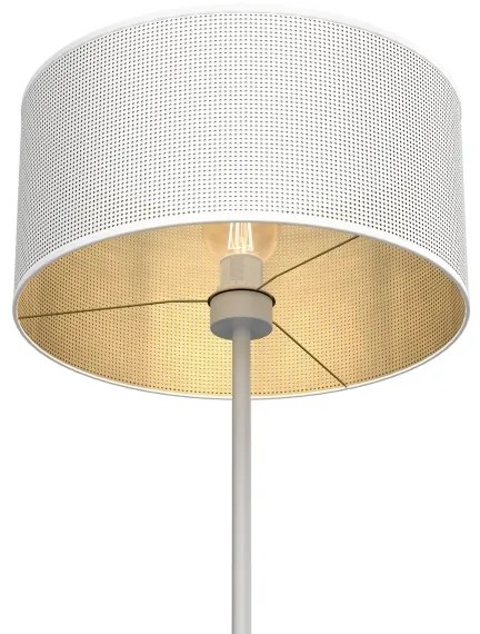 Stojacia lampa LOFT SHADE 1xE27/60W/230V biela/zlatá