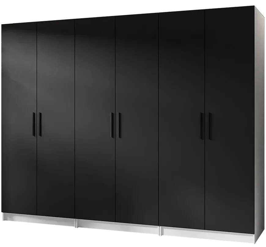 Skriňa X3 Gold 2d Biela/Čierna