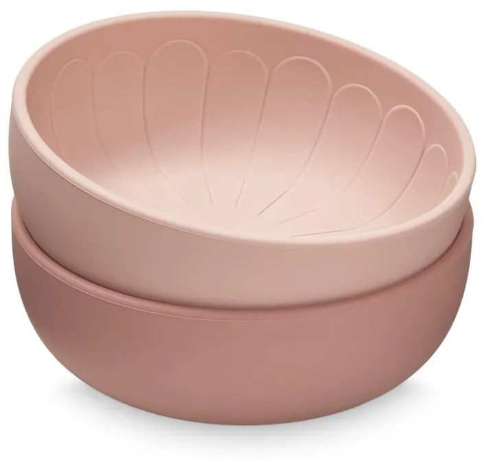 Cam Cam ApS Silikónová miska Flower Rose Mix – set 2 ks