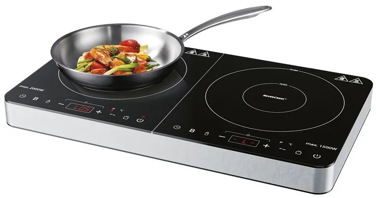 SILVERCREST® KITCHEN TOOLS Indukčná dvojplatnička SDI 3500 D5 + 2300 D5/SODI 3500 D5 (100360722)