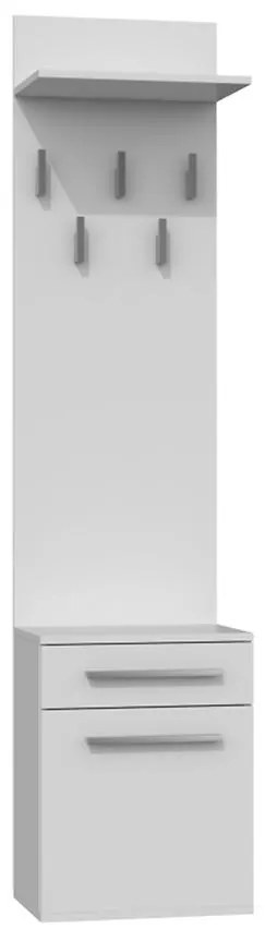 Predsieňová stena Duo biela mat