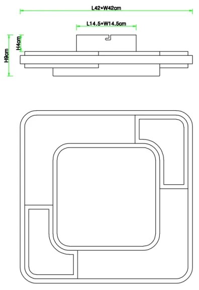 Globo 67259-30 - LED Stropné svietidlo NIRRA LED/30W/230V