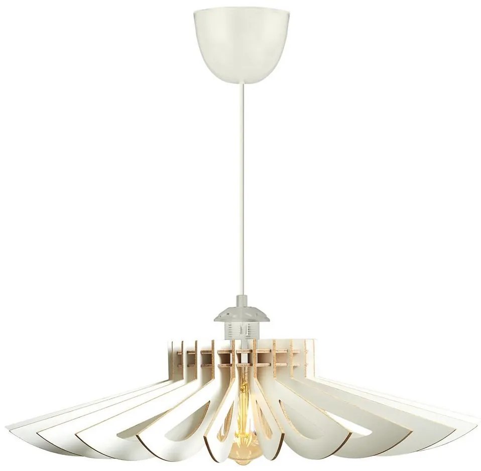 Luster na lanku 1xE27/60W/230V biela pr. 68 cm