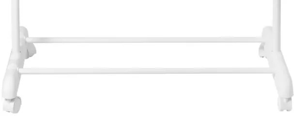 Vešiakový stojan ALIK na kolieskach biely