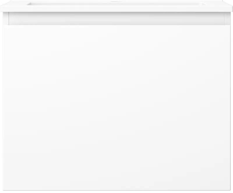 Mexen Orio, kúpeľňová skrinka 60 cm s umývadlom Otis, 1 zásuvka, biela matná, 91A10-06047-1-BF01-W18M01