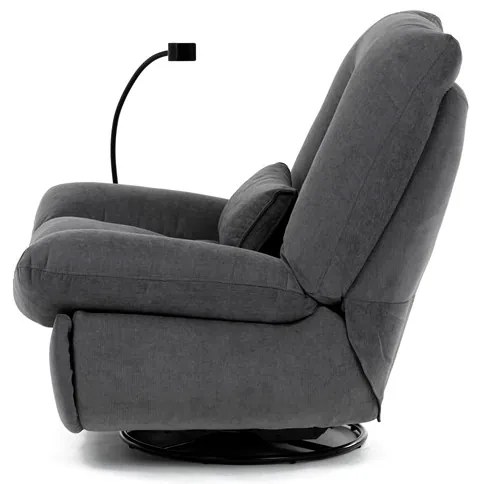 Autronic BONTEC Polohovacie kreslo, elektrické zabudované ovládanie, šedá, látka, TV-7089 GREY2 Farba: Béžová