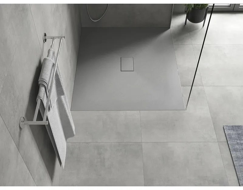 Mexen Hugo, SMC obdĺžniková sprchová vanička 130 x 100 cm, šedá, 42611013