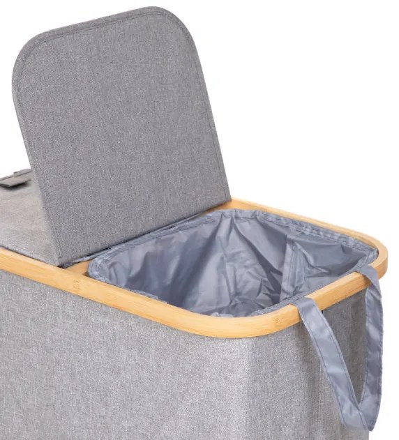 Kôš na bielizeň NELLIE sivý 884547