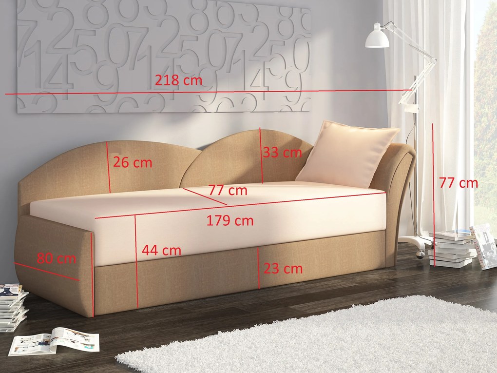 Leňoška Agira 22 (sivá + ružová) (L). Akcia -20%. Vlastná spoľahlivá doprava až k Vám domov. 1044509