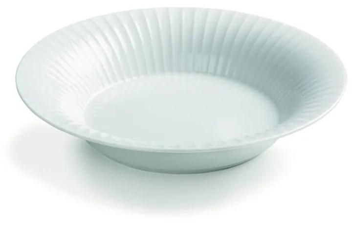 Biely porcelánový polievkový tanier Kähler Design Hammershoi, ⌀ 21 cm