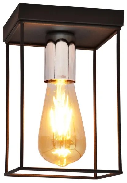 Stropné svietidlo FINN 1xE27/15W/230V čierna/chróm