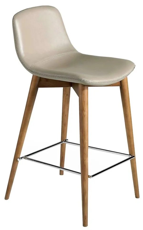 Walnut / Beige Barová stolička 4044 52 × 45 × 93 cm ANGEL CERDÁ