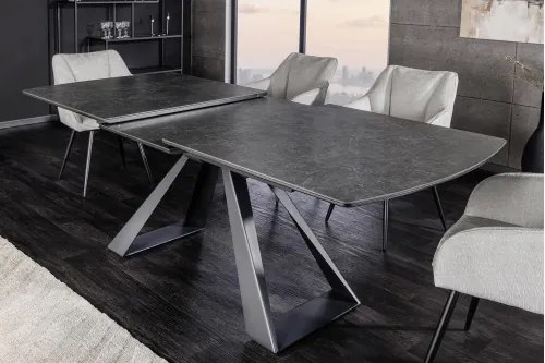 Rozkladací jedálenský stôl 40648 180/230 x 90cm Anthracite Ceramik - Komfort-nábytok