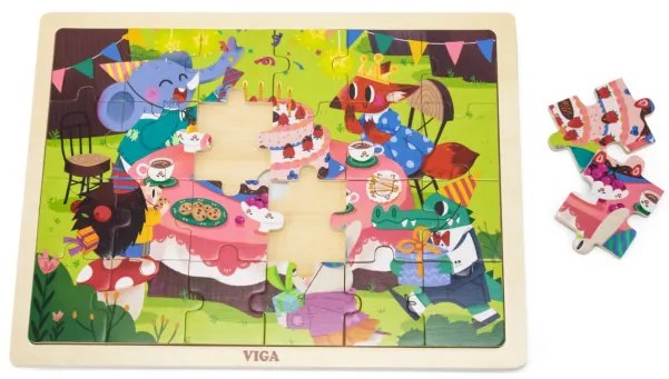 Puzzle na podstavci Viga 44644 24 dielikov - narodeniny