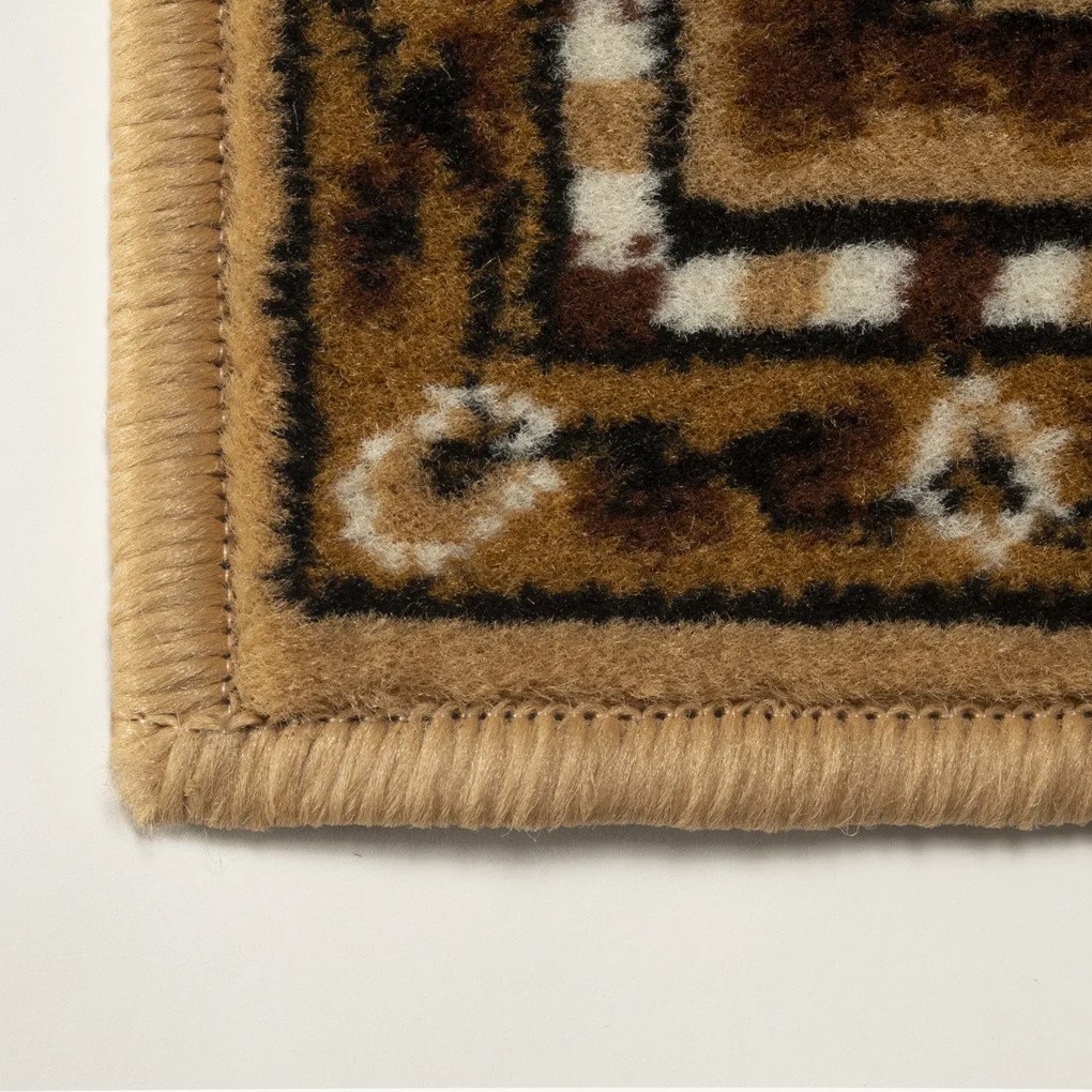 Alfa Carpets, Behúň na mieru TEHERAN T-102 beige, šíre 100 cm, béžová, chodba / predsieň