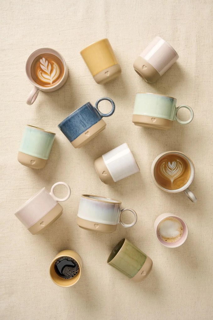 Ib Laursen Kameninový hrnček Heart White Matt 190 ml