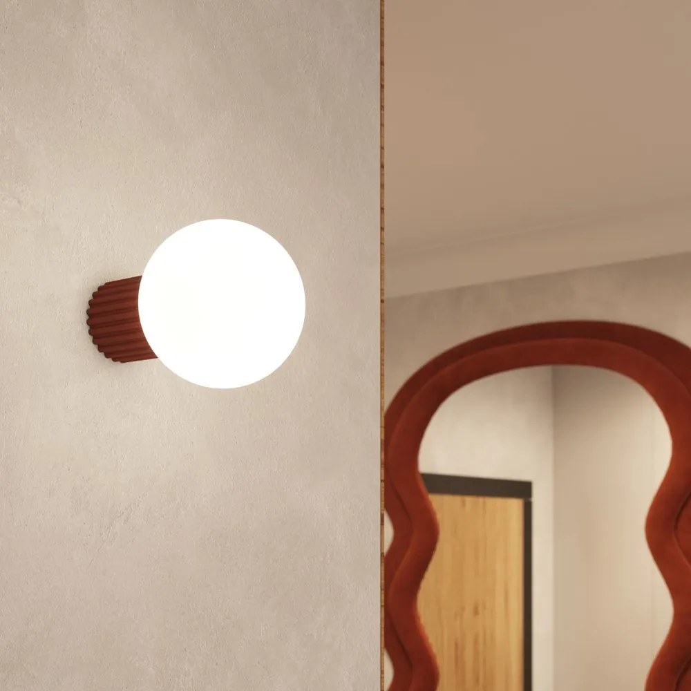 Oranžové nástenné svietidlo ø 12 cm Orbital – Sollux