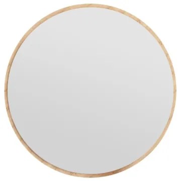 Nástenné zrkadlo OZZE pr. 60 cm hnedá