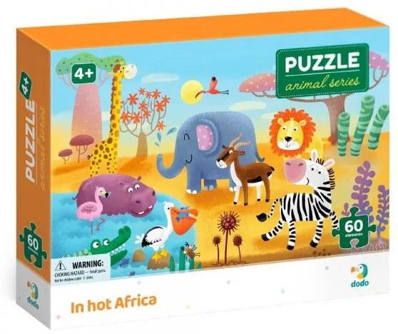 Puzzle Afrika 32x23cm 60 dielikov