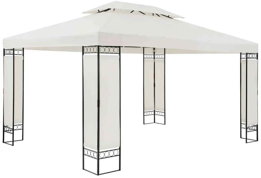 Záhradný altánok BestBerg BBGG-41 / 300 x 400 x 260 cm / béžová