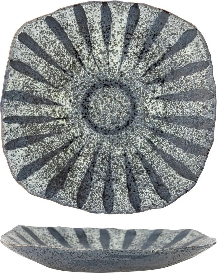 Sivý servírovací kameninový tanier ø 32 cm Ramie – Bloomingville