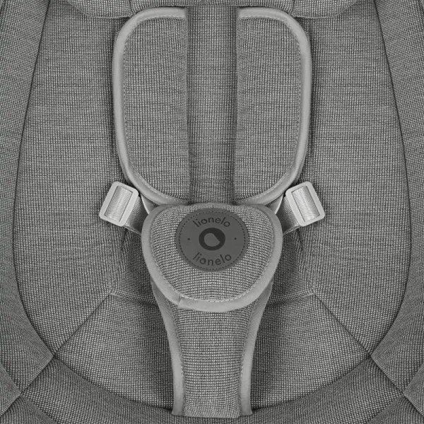 Lionelo - Detská hojdačka s melódiou BLOSSOM Grey Concrete + diaľkové ovládanie