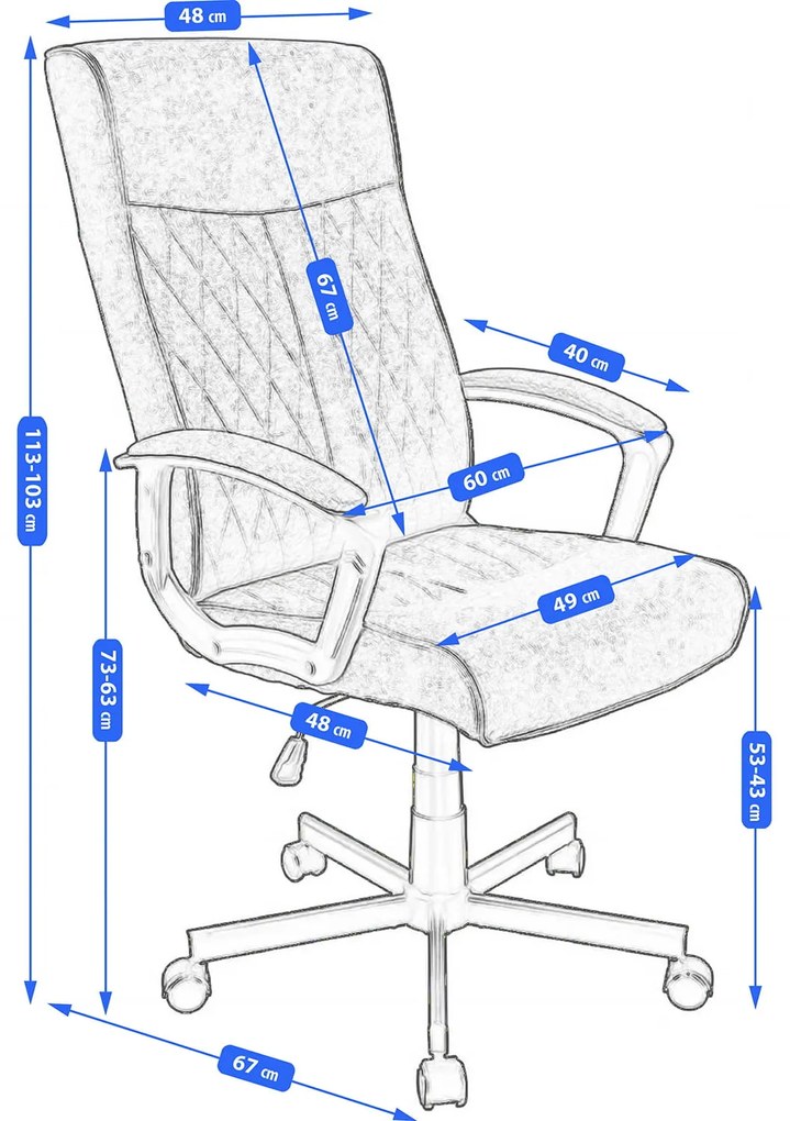 Dekorstudio Kancelárske otočné kreslo COMFORT - sivé