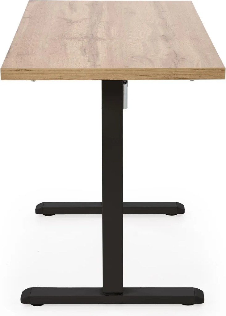 Výškovo nastaviteľný stôl B54 120 cm dub artisan/čierny