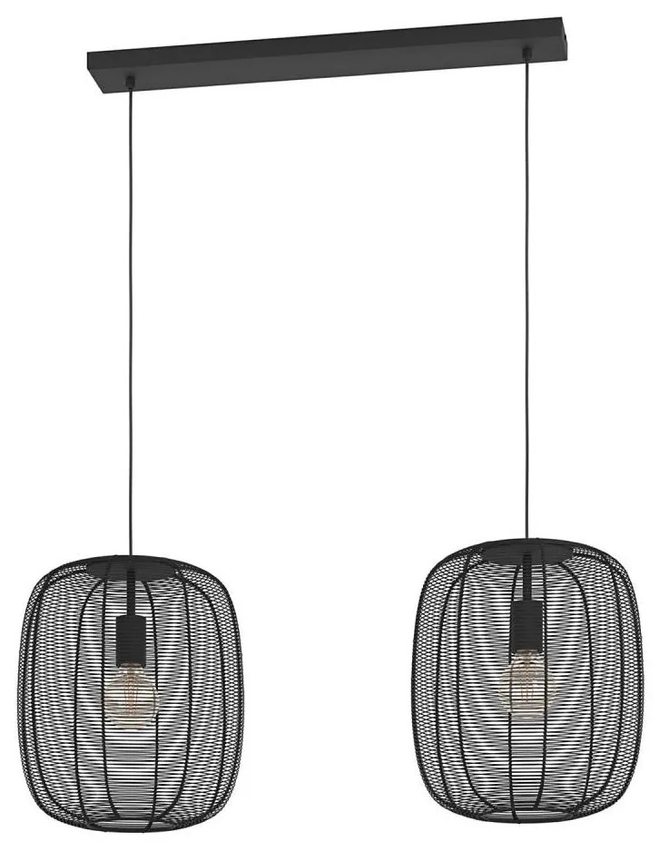 Eglo 43966 - Luster na lanku RINROE 2xE27/40W/230V