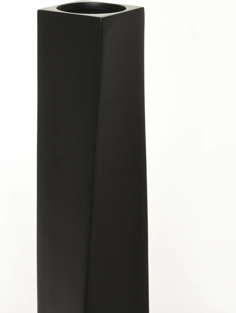 Vysoká váza HYDRON, sklolaminát, výška 100 cm, čierny mat