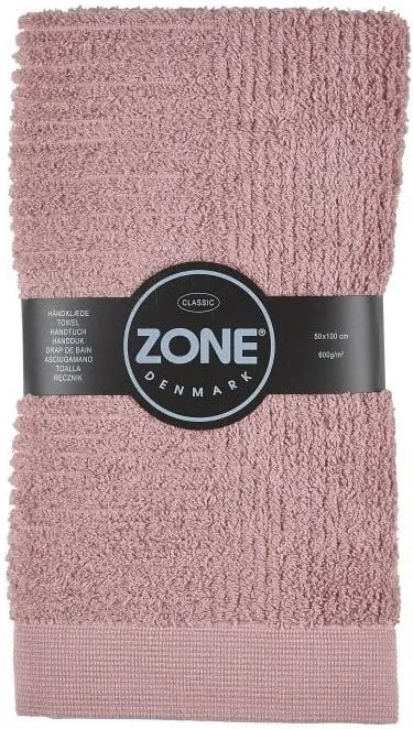 Ružový uterák Zone Classic, 50 x 100 cm