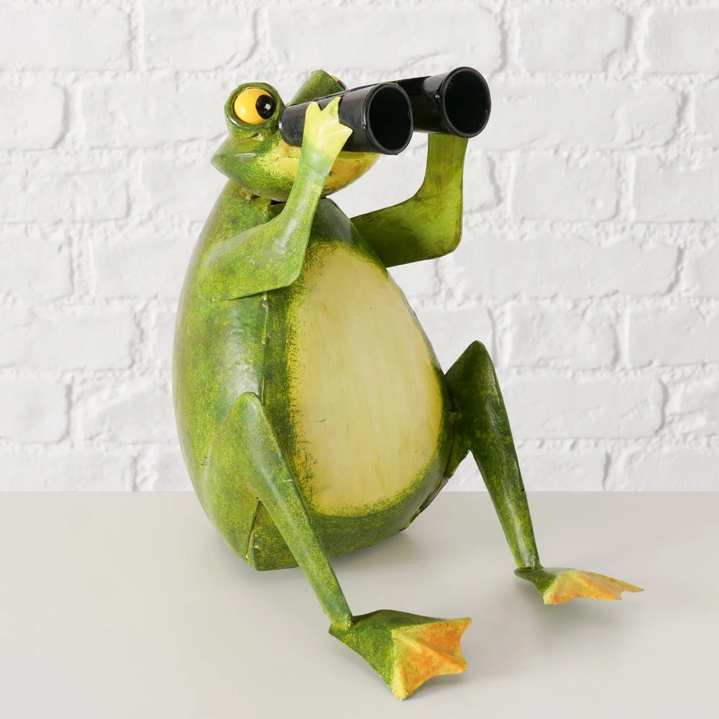 Záhradná kovová figúrka Fredo, 31x31 cm, zelená