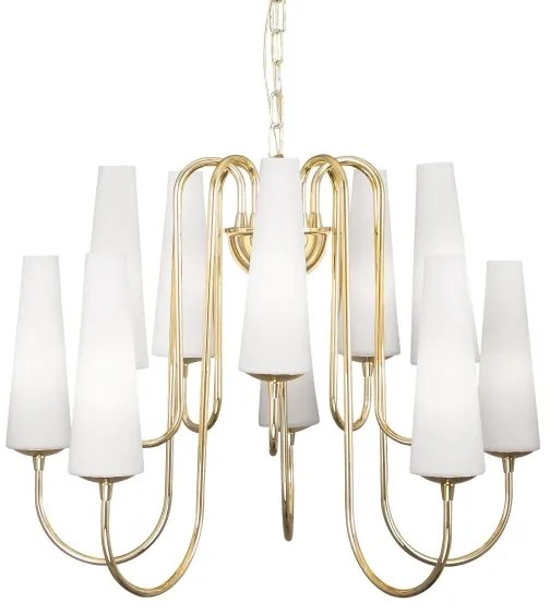 Zuma Line 1129 - Luster na reťazi MAGNUM 10xE14/40W/230V zlatá