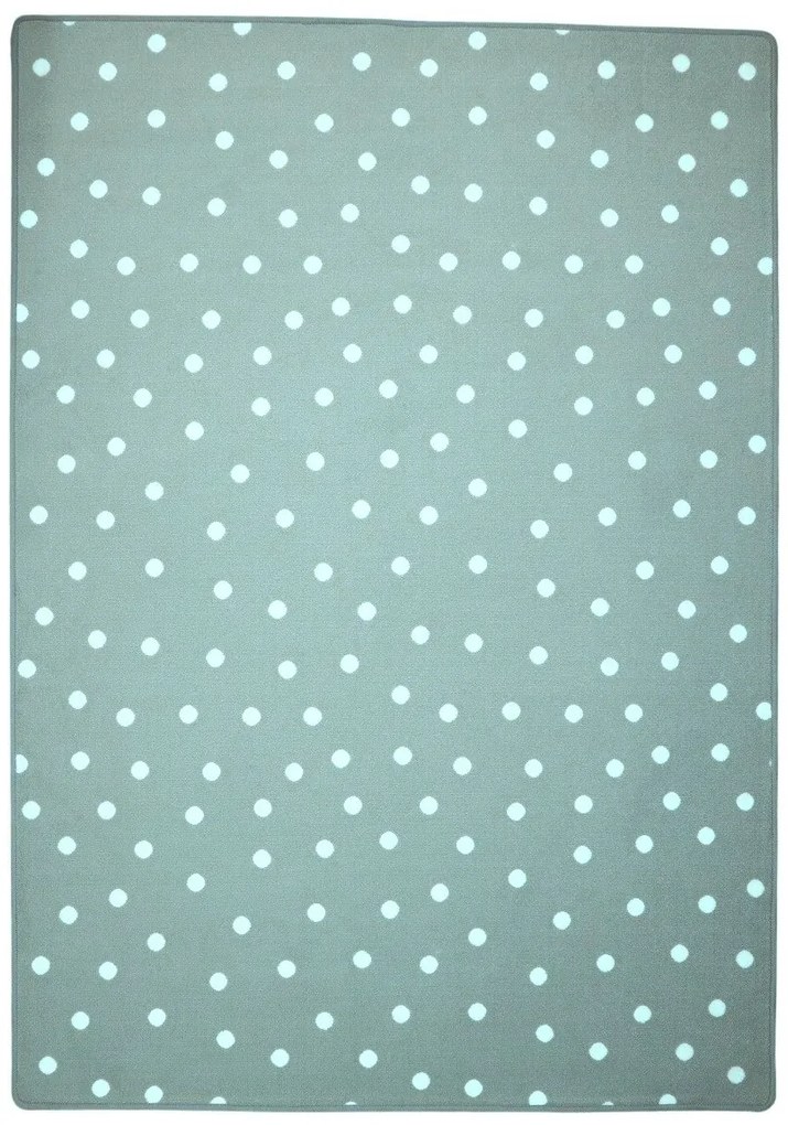 Vopi koberce Kusový detský koberec Puntík mint - 100x150 cm