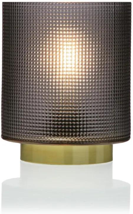 Sivá sklenená olejová LED lampa Versa Relax, ⌀ 11,8 cm