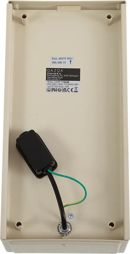 Klasické vonkajšie nástenné svietidlo béžové IP44 - Rotterdam