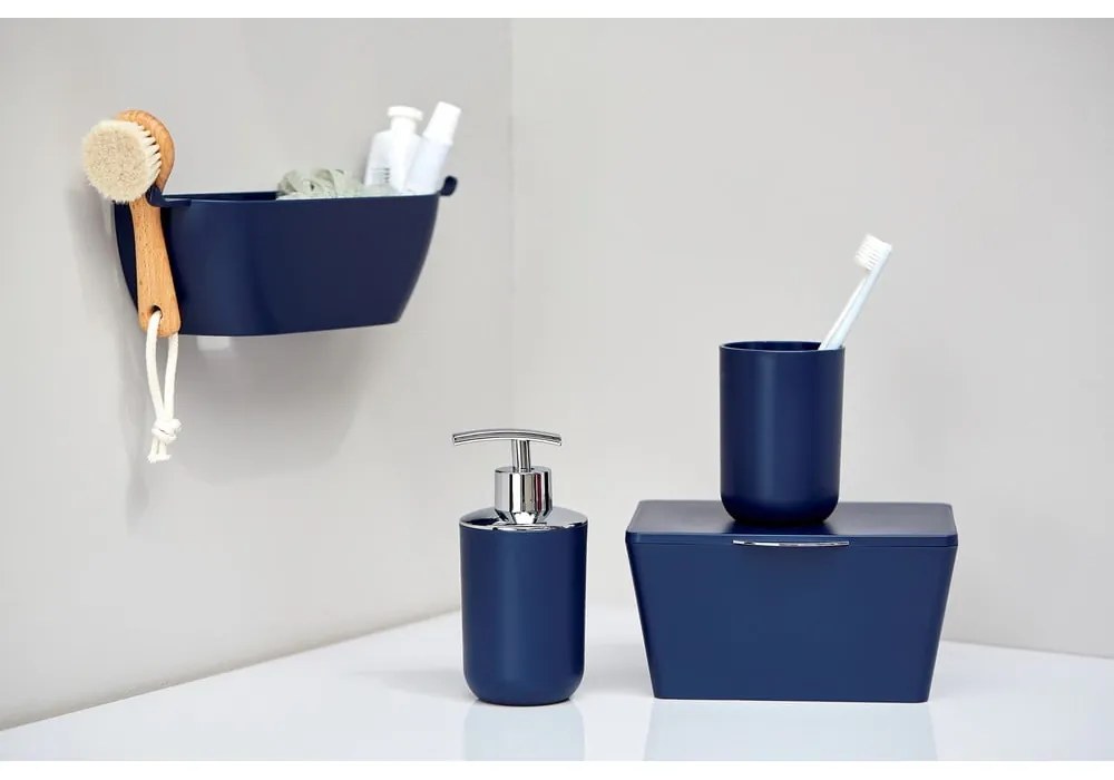 Tmavomodrý dávkovač na mydlo Wenko Brasil