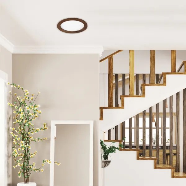 LED Podhľadové svietidlo WOODY SPOT LED/23,5W/230V 4000K čerešňa ø 23,5 cm