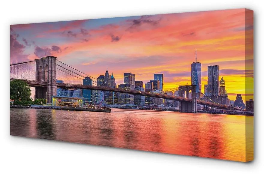 Obraz na plátne most sunrise 140x70cm