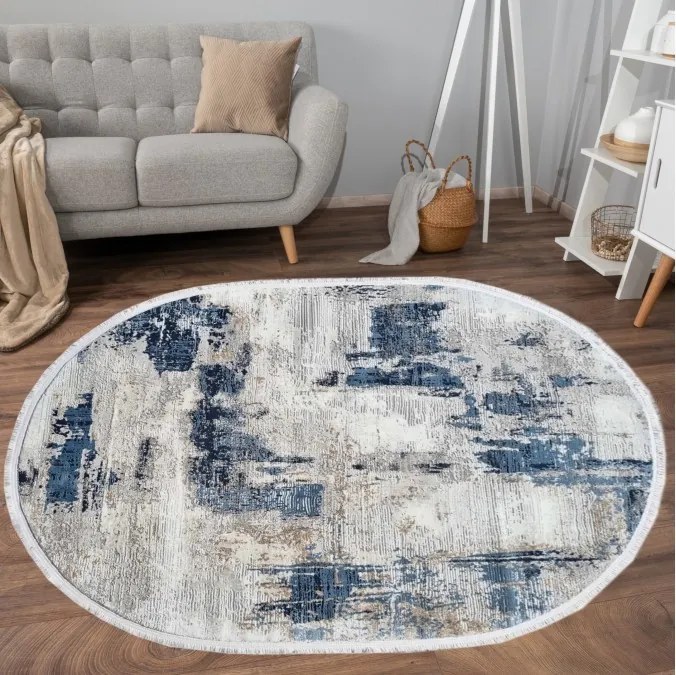 DC Koberec Exclusive ovál 167 námornícka modrá modrá Rozmer: 120×170 cm