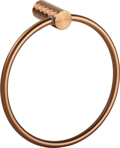 Bemeta Design COPRA: Držiak uterákov kruhový, medená zlatá mat - 176204060
