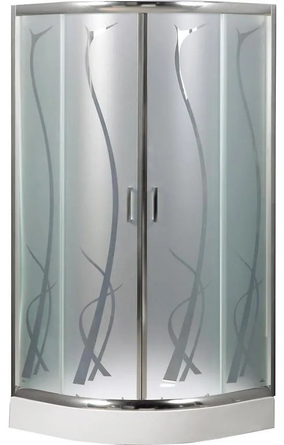 Štvrťkruhový Sprchový kút Paros 90/185